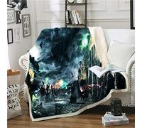 Nichiyo Harry Potter Couverture de lit, Cartoon Anime Couverture polaire pour adultes enfants, 100% microfibre, pour canapé et canapé (4,150 cm × 200 cm)