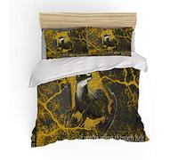 NICHIYO Harry Potter Parure de lit - Housse de couette et taie d'oreiller, microfibre, impression numérique 3D, 3 pièces, (01,135 x 200) (6,King 220 x 240 cm)