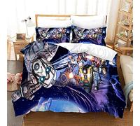 NICHIYO Parure de lit Borderlands - Housse de couette et taie d'oreiller, microfibre, 3D Digital Print Parure de lit 3 pièces (housse de couette + taies d'oreiller) (11,Doubie 200 x 200 cm)