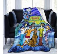 NICHIYOBI Scooby DOO Couverture en microfibre 100 % microfibre Motif chien Scooby DOO
