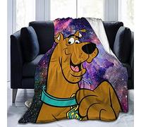 NICHIYOBI Scooby DOO Couverture en microfibre 100 % microfibre Motif chien Scooby DOO