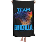 NICHIYOBI Serviettes de plage Godzilla vs King Kong - Impression numérique 3D - Aspect tendance - Doux et résistant à la lumière (2,90 x 180 cm)