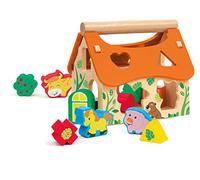 Nichoir (14 pcs.) | Jeux éducatifs en Bois pour la Petite enfance. Blocs de Construction et Jouets. Cadeau de Noël et d'anniversaire pour Les Enfants | 19,7x18,3x17,6cm | Sevi Wood | modèle88056
