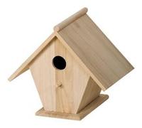 Artemio Nichoir en bois à décorer 22,5 cm Naturel Beige Petit