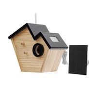 Nichoir à oiseaux avec caméra à énergie solaire Détection IA IP65 pour | Détection d'IA pour plus de 10 000 espèces d'oiseaux / Fonctionne à l'énergie solaire et à piles - Observation 24h/24