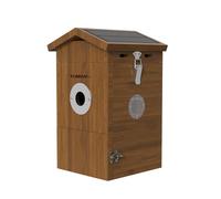 Nichoir à oiseaux avec caméra, caméra WiFi intelligente à énergie solaire, contrôle par application, reconnaissance des oiseaux par IA, observe le nidification et l'éclosion des oiseaux en temps réel