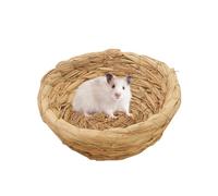 Nichoir à oiseaux - Cage à oiseaux - Nid tissé à la main - Base plate tissée - Nid d'élevage - Cage d'élevage pour perroquet Doove, lapins, gerbille, cochon d'Inde, chinchilas
