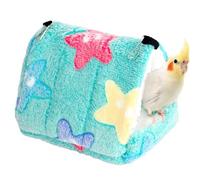 Nichoir à oiseaux chaud | Lit suspendu en peluche - Cabane pour perroquets, perruches, calopsittes et perruches | Cachette d'hiver | Lieu de repos idéal pour petits oiseaux