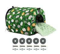 Nichoir à oiseaux chaud monté sur cage pour perroquets - Hamac - Petit lit doux - Cachette pour perruches
