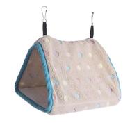 Nichoir à oiseaux chaud pour cage - Niche à oiseaux portable à suspendre en peluche pour hamster, perroquet, ara, perruches