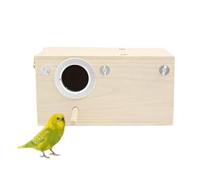 Nichoir à oiseaux chaud, spacieux et respirant | Nichoir à perruche avec nichoir Convient pour perroquet, agapornis, conure, colombe, canari, pinson, hiver, intérieur