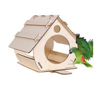 Nichoir à oiseaux en bois à monter soi-même, maison à oiseaux portable | Nichoir créatif en bois brut à construire vous-même pour décoration de jardin, cour (taille S, L)