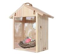 Nichoir à oiseaux en bois avec ventouse, pour l'extérieur