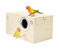 Nichoir à oiseaux en bois confortable pour perruches | Merveilleux nichoir spacieux pour perruches pour oiseaux de compagnie, utilisation en intérieur et en extérieur