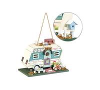 Royal Gardineer – Nichoir à oiseaux en bois – Design Caravane & Jardinet – Multicolore