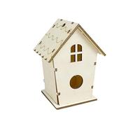Nichoir à oiseaux en bois fait à la main - Imitation boîte décorative pour oiseaux