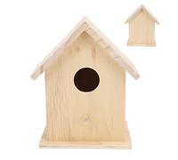 Nichoir à Oiseaux en Bois inachevé, Petit nichoir à Peindre pour Oiseaux de Compagnie, Maison de Repos d'élevage pour Usage intérieur et extérieur