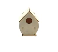 Nichoir à Oiseaux en Bois Lot de 3 nids d'oiseaux en Bois for Loisirs créatifs, Maison Minimaliste, Cage à Oiseaux Suspendue, balançoire for Perroquet, boîte Traditionnelle(Color 4)