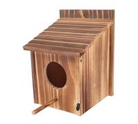 Nichoir à Oiseaux en Bois, Maison de Chouette pour L'Extérieur,Nichoirs à Montage Polyvalents pour Dégagement Extérieur avec Nichoir à Oiseaux sur Poteau,Maison de Chouette Effraie
