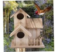 Nichoir à Oiseaux en Bois pour Jardin, nouveauté, nichoir, cabane d'hôtel Naturelle pour l'extérieur, Jardin, Arbre, Balcon, décoration extérieure