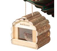Nichoir à oiseaux en bois pour l'extérieur, nid d'oiseau à suspendre en plein air, nichoir à oiseaux en bois pour couvrir, cage à oiseaux pour balcon, cour, terrasse