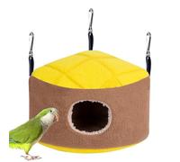 Nichoir à Oiseaux en Peluche - Nid d'oiseau en Forme de d'ananas en Polaire | Accessoires de Cage à perruches de Conception Triangulaire, Cage Chaude et Confortable pour Hamster et Oiseaux