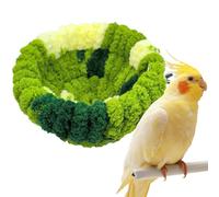 Nichoir à oiseaux - Petit lit de culture pour perroquet - Suspendu en peluche - Confortable - Chaleur - Palmes canariennes - Pour perruches - Taille L