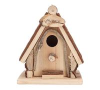 Nichoir à Oiseaux Suspendu en Bois de pin, décoration extérieure en Bois, Design Attrayant fabriqué à la Main avec Corde pour Une Installation Facile, Ornement décoratif de