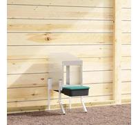 Nichoir à Poules 1 Compartiment, Maison de Ponte, avec Plateau Amovible et évents de Ventilation, pour Ferme, Cour, 30,5x50x63/68 cm Acier galvanisé