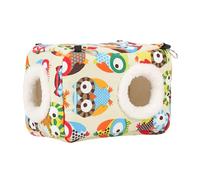Nichoir chaud pour oiseaux - Cabane d'hiver confortable, lit épais et douillet, cachette pour perroquet, nid de couchage doux, durable à suspendre | Parfait pour les perruches, les inséparables, les