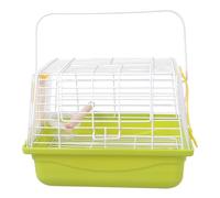 Nichoir compact d'extérieur avec poignée de transport et revêtement résistant à la rouille pour perroquets, cage à oiseaux en fil de fer pour l'extérieur