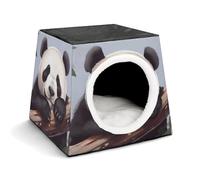 Nichoir confortable pour animaux de compagnie Panda mignon pour animaux de compagnie Capsule d'Espace Chaud Doux Maison pour animaux domestiques Maison pour chats d'intérieur Chiens de petite taille