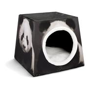 Nichoir confortable pour animaux de compagnie Panda noir et blanc mignon pour animaux de compagnie Capsule d'espace Chaud Doux Maison pour animaux domestiques Maison pour chats d'intérieur chiens de