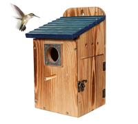 Nichoir de campagne entièrement assemblé pour le jardin avec panneau latéral de visualisation