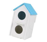 Nichoir d'extérieur en forme de colibri à 2 niveaux pour petits oiseaux, nichoir en bois pour enfants, nichoirs en bois pour l'extérieur, taille S et L