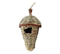Nichoir d'extérieur en paille pour colibris confortable pour nidification avec crochets de suspension