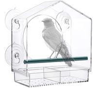 Nichoir d'extérieur, grande fenêtre d'observation pour une observation captivante des oiseaux, mangeoire à oiseaux de fenêtre en acrylique t