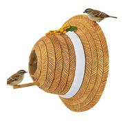 Nichoir d'extérieur pour Oiseaux,nichoir en résine en Forme de Chapeau de Paille | Nid pour Troglodyte de Porche | pour colibris, Nidification, Oiseaux Sauvages, Jardin, extérieur, Amoureux de la