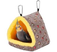 Nichoir d'hiver chaud pour perroquets, lit d'oiseau moelleux pour cage, hamac suspendu en peluche, abri de jardin, cachette pour perruches, calopsittes, conures, inséparables, gris africain