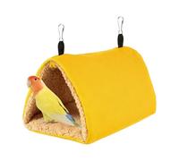 Nichoir d'hiver pour Oiseaux,Hamac Suspendu Triangulaire en Forme de Tunnel avec Double Crochet Métallique pour Hamsters,Cochons d'Inde,Petits Lapins,Perruches et Autres Animaux de Compagnie