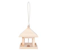 Nichoir en Bois avec cordelette de Suspension, 1 pièce, décoration extérieure pour Oiseaux Sauvages comme Les Rouges-Gorges, Les moineaux et Les mésanges Bleues, qualité supérieure