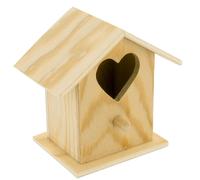 Nichoir En Bois Découpe Coeur 8 X 8 X 5,5 Cm - Megacrea Diy