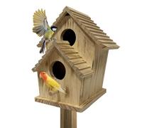 Nichoir en Bois Extérieur Nid pour Oiseaux Bleus de Jardin