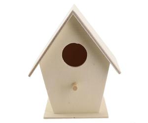 Nichoir en bois pour jardin pour encourager la nidification Conçu pour une installation facile sur un arbre mural ou après installation à l'extérieur (C)