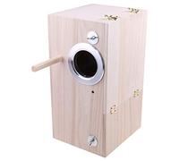 Nichoir en bois pour oiseaux avec fenêtre transparente pour calopsitte, pinson, canaris, inséparable, décorations de Noël pour cour