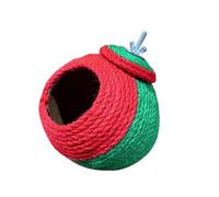 Nichoir en sisal renforcé pour perroquets - Coquille de noix de coco - Pour petits oiseaux - Accessoires de cage