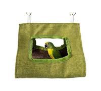Nichoir en toile chaude pour petits oiseaux offrant ombre et intimité dans la cage