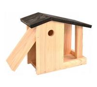 Nichoir et mangeoire 2 en 1 - 13,7 x 27,8 x 24,4 cm - Beige Beige