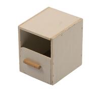 Nichoir exotiques 1/3 ouvert voliere Duvoplus Beige 12,5x12x12,5 cm