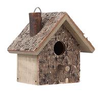Nichoir Finch, Maison d'oiseau en Bois Suspendue extérieure boîte de nid d'oiseau étanche à l'humidité pour Petits Oiseaux moineaux mésange Bleue